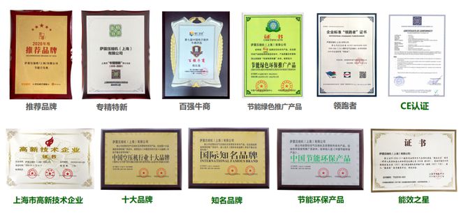 萨kaiyun震压缩机（上海）有限公司荣获2021年上海市品牌培育示范企业(图5)